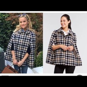 Draper James Anderson Windowpane Cape XS/S